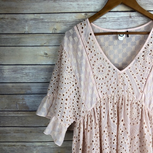 Akemi + Kin | Brooke Flutter Sleeve Eyelet Dress 0 - Picture 3 of 8